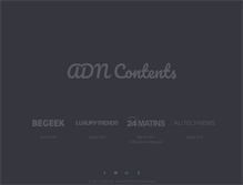 Tablet Screenshot of adncontents.com